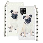 For Samsung Galaxy A42 5G 3D Pattern Horizontal Flip PU Leather Case with Holder & Card Slots & Wallet(Pug)