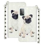 For Samsung Galaxy A52 5G / 4G 3D Pattern Horizontal Flip PU Leather Case with Holder & Card Slots & Wallet(Pug)