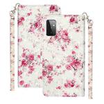 For Samsung Galaxy A72 5G / 4G 3D Pattern Horizontal Flip PU Leather Case with Holder & Card Slots & Wallet(Rose Flower)
