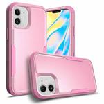 For iPhone 12 mini TPU + PC Shockproof Protective Case (Pink)
