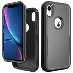 For iPhone XR TPU + PC Shockproof Protective Case(Black)