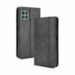 For Cubot C30 Magnetic Buckle Retro Texture Horizontal Flip Leather Case with Holder & Card Slots & Photo Frame(Black)