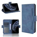 For Cubot C30 Skin Feel Calf Texture Horizontal Flip Leather Case with Holder & Card Slots & Photo Frame(Blue)