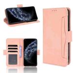 For Cubot C30 Skin Feel Calf Texture Horizontal Flip Leather Case with Holder & Card Slots & Photo Frame(Pink)