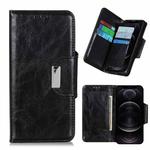 For iPhone 12 / 12 Pro Crazy Horse Texture Horizontal Flip Leather Case with Holder & 6-Card Slots & Wallet(Black)
