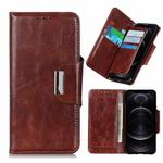 For iPhone 12 / 12 Pro Crazy Horse Texture Horizontal Flip Leather Case with Holder & 6-Card Slots & Wallet(Brown)