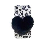 Love Hairball Leopard Wave Soft Case For iPhone 12 Pro(Black)
