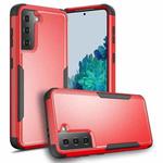 For Samsung Galaxy S21+ 5G TPU + PC Shockproof Protective Case(Red + Black)