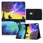 Electric Pressed TPU Colored Drawing Horizontal Flip Leather Case with Holder & Pen Slot For iPad 10.2 (2019) / (2020) & iPad Air (2019) (Starry Sky Reflection)