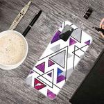 For Samsung Galaxy A02s (US Version) Triangular Marble Pattern TPU Protective Case(SJ-3)