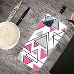 For Samsung Galaxy A12 Triangular Marble Pattern TPU Protective Case(SJ-9)