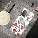 For Samsung Galaxy A32 5G Triangular Marble Pattern TPU Protective Case(SJ-5)