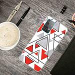 For Samsung Galaxy A32 5G Triangular Marble Pattern TPU Protective Case(SJ-8)