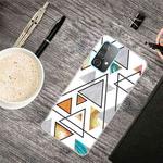 For Samsung Galaxy A52 5G / 4G Triangular Marble Pattern TPU Protective Case(SJ-6)