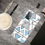 For Samsung Galaxy A52 5G / 4G Triangular Marble Pattern TPU Protective Case(SJ-10)