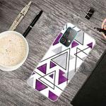 For Samsung Galaxy A72 5G / 4G Triangular Marble Pattern TPU Protective Case(SJ-1)