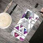 For Samsung Galaxy A72 5G / 4G Triangular Marble Pattern TPU Protective Case(SJ-3)