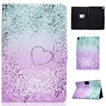 For iPad 10.2 2021 / 2020 / 2019 Colored Drawing Horizontal Flip Leather Case with Holder & Card Slots & Sleep / Wake-up Function(Love Quicksand)