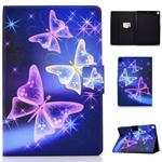 For iPad 10.2 2021 / 2020 / 2019 Colored Drawing Horizontal Flip Leather Case with Holder & Card Slots & Sleep / Wake-up Function(Starry Butterfly)