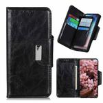 For Xiaomi Redmi K40 / K40 Pro Crazy Horse Texture Horizontal Flip Leather Case with Holder & 6-Card Slots & Wallet(Black)