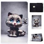 For iPad 10.2 2021 / 2020 / 2019 Colored Drawing Horizontal Flip Leather Case with Holder & Card Slots & Sleep / Wake-up Function(Pet Cat)