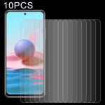 For Xiaomi Redmi Note 10 / Note 11 5G Global / Note 10 Overseas 6.43 inch / Poco M4 Pro 4G 10 PCS 0.26mm 9H 2.5D Tempered Glass Film