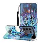 For Samsung Galaxy S21 Ultra 5G Oil Embossed Coloured Drawing Pattern Horizontal Flip PU Leather Case with Holder & Card Slots & Wallet & Lanyard(Tiger)