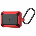 Wireless Earphones Shockproof Bumblebee Armor Silicone Protective Case For AirPods Pro(Red+Black)