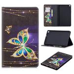 For Galaxy Tab A 8.0 (2019) T290 Colored Drawing Pattern Horizontal Flip Leather Case with Holder & Card Slots & Wallet(Big Butterfly)