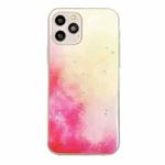 Watercolor Glitter Pattern Shockproof TPU Protective Case For iPhone 11 Pro Max(Primrose)