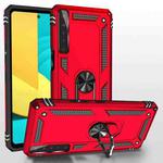 For LG Stylo 7 4G Shockproof TPU + PC Protective Case with 360 Degree Rotating Holder(Red)