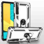 For LG Stylo 7 4G Shockproof TPU + PC Protective Case with 360 Degree Rotating Holder(Silver)