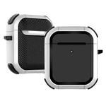 Wireless Earphones Shockproof Thunder Mecha TPU Protective Case For AirPods 1/2(White)