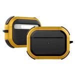 Wireless Earphones Shockproof Thunder Mecha TPU Protective Case For AirPods Pro(Yellow)