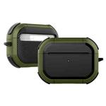 Wireless Earphones Shockproof Thunder Mecha TPU Protective Case For AirPods Pro(Grass Green)