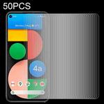 For Google Pixel 4a 5G 50 PCS 0.26mm 9H 2.5D Tempered Glass Film