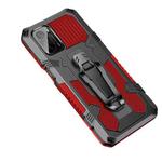 For Xiaomi Poco F3 Armor Warrior Shockproof PC + TPU Protective Case(Red)
