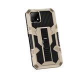 For OPPO Realme C21 / C20 Vanguard Warrior All Inclusive Double-color Shockproof TPU + PC Protective Case with Holder(Gold)