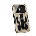 For Xiaomi Mi 11X Vanguard Warrior All Inclusive Double-color Shockproof TPU + PC Protective Case with Holder(Gold)