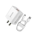 WK WP-U57 Max 18W Maxspeed QC3.0 Fast Charger +  USB to Micro USB Data Cable, Plug Type:US Plug