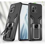 For Xiaomi Mi 11 Armor 2 in 1 PC + TPU Magnetic Shockproof Case with Foldable Holder(Black)