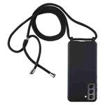 For Samsung Galaxy S21+ 5G Candy Colors TPU Protective Case with Lanyard(Black)