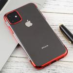 For iPhone 11 Three-section Electroplating TPU Anti-Drop And Waterproof Mobile Phone Protective Case(Red)