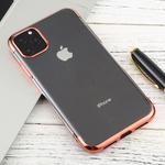 For iPhone 11 Pro Three-section Electroplating TPU Anti-Drop And Waterproof Mobile Phone Protective Case(Rose Gold)