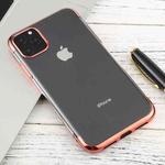 For iPhone 11 Pro Max Three-section Electroplating TPU Anti-Drop And Waterproof Mobile Phone Protective Case(Rose Gold)