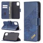 For LG K42 Matching Color Crocodile Texture Horizontal Flip PU Leather Case with Wallet & Holder & Card Slots(Blue)