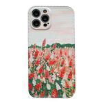 For iPhone 11 IMD Workmanship Oil Painting Flower Protective Case(Red White Flowers)