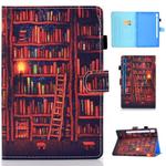For Galaxy Tab S6 T860 / T865 Colored Drawing Horizontal Flip Leather Case with Holder & Card Slots & Pen Slot & Sleep / Wake-up Function(Bookshelf)