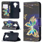 For Nokia 5.4 Colored Drawing Pattern Horizontal Flip Leather Case with Holder & Card Slots & Wallet(Big Butterfly)