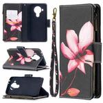 For Nokia 5.4 Colored Drawing Pattern Zipper Horizontal Flip Leather Case with Holder & Card Slots & Wallet & Lanyard(Lotus)